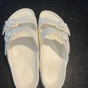 COPY - White Birkenstock rubber sandals